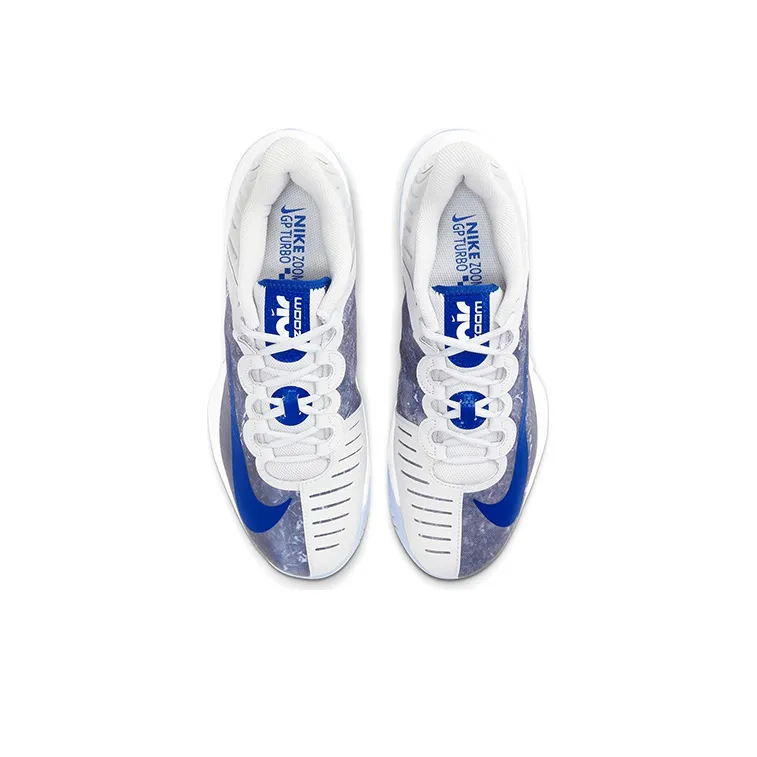 Nike Air Zoom GP Cushioning Anti-Slip And Wear-Resistant Low-Top Tennis Shoes Men's Gray Blue White-3