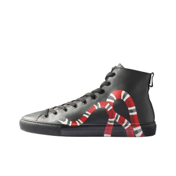 High Top Leather GUCCI 'Snake'