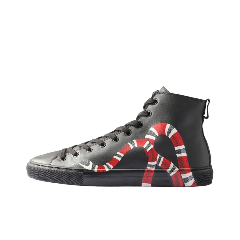 GUCCI Leather High Top 'Snake'-0