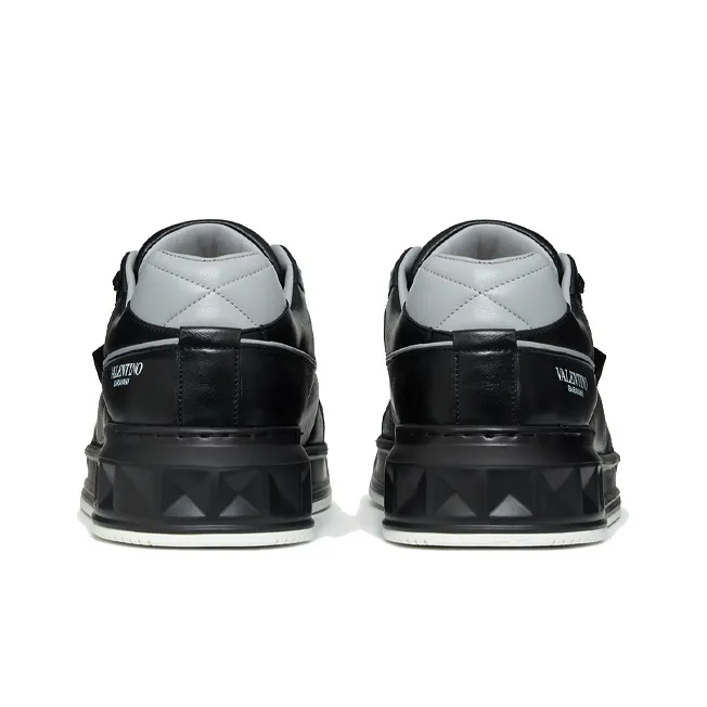 Valentino One Stud Low 'Black Grey'-4