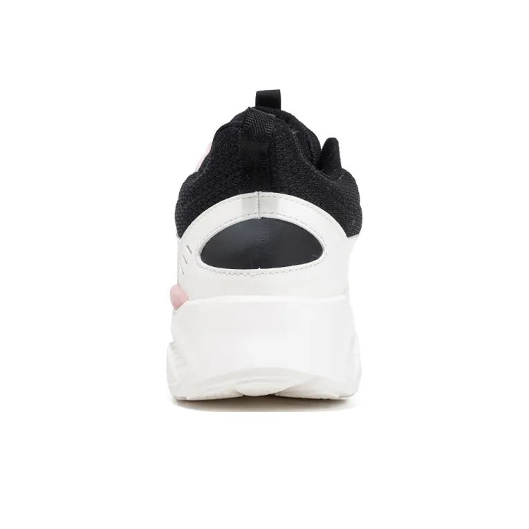 361° Casual Shoes Women's High Top Feather White/Obsidian Black-4