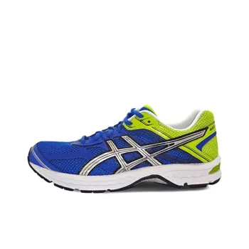 Asics Gel-Oberon 8 Wear-Resistant Low-Top Running Shoes Men's Blue Yellow
