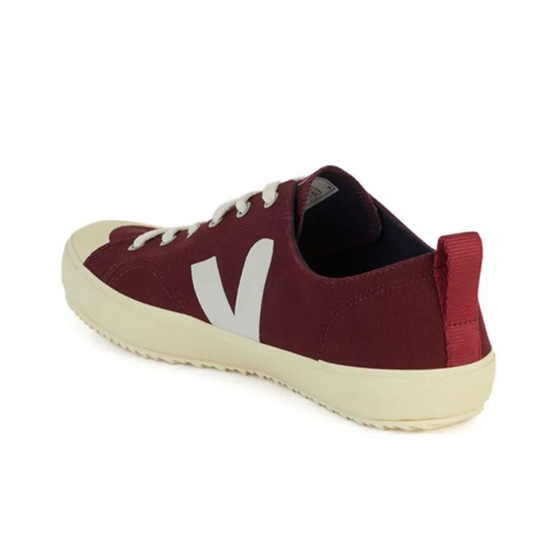 VEJA Nova Canvas Amarante Low-Top Stylish Skateboarding Shoes Unisex Dark Red-3
