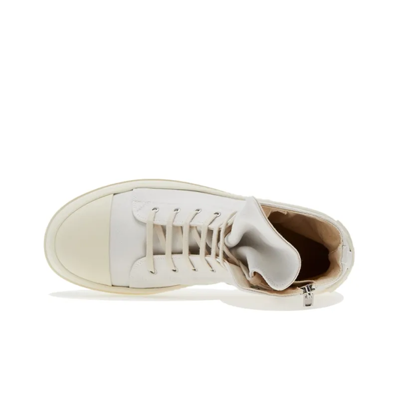 Rick Owens DRKSHDW Stylish Skateboarding Shoes Men's Gray White-3