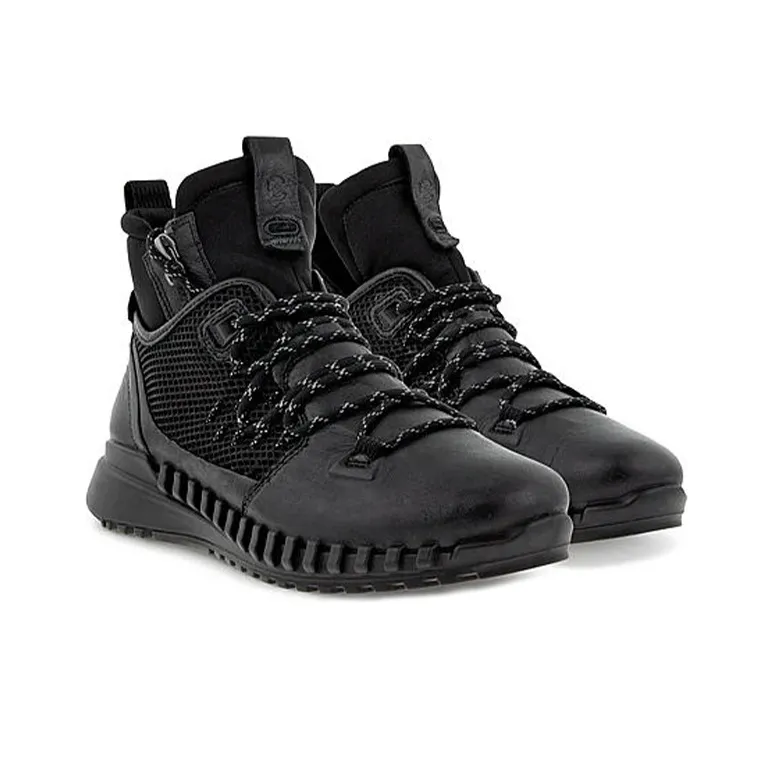 Ecco Zipflex Casual Shoes Women's High Top Black-4