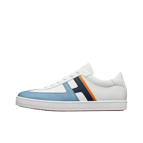 HERMES Boomerang Skateboard Shoes Men Low-Top Blue/White