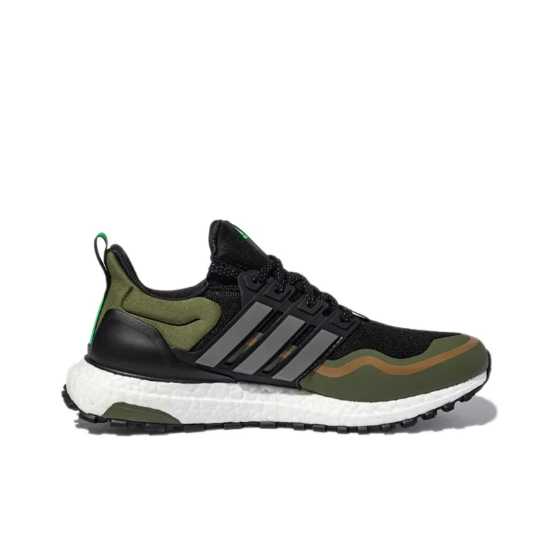Adidas Ultra Boost Atr Cozy Wear Resistant Black Green 'Black Green White'-1