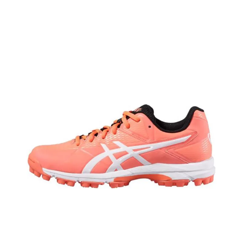 Asics Gel-Hockey Neo 4 Lightweight And Breathable Low-Top Running Shoes Women's Orange White-0