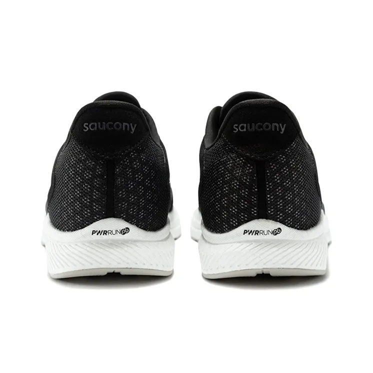 Saucony Freedom 4 Cushioning Anti Slip Wear Resistant Breathability Low Top Casual Running Shoes Men's Black White-4