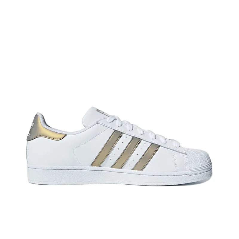 Adidas Superstar White Gold Metallic-1