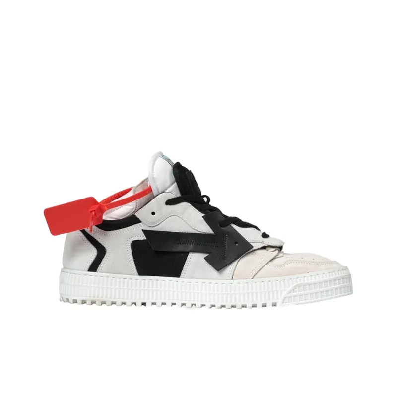 OFF WHITE C/O Virgil Abloh Men'S Black And White Off Court Low Sneakers-6