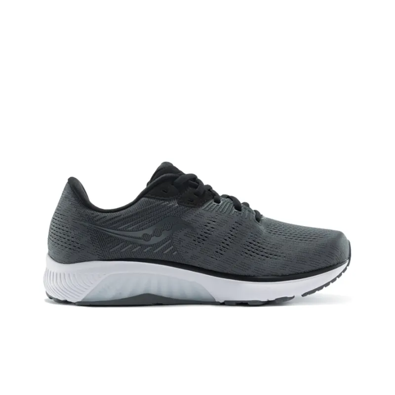 Saucony Guide 14 Cushioned Slip Resistant Support Low Top Running Shoes Men's Charcoal Gray-1