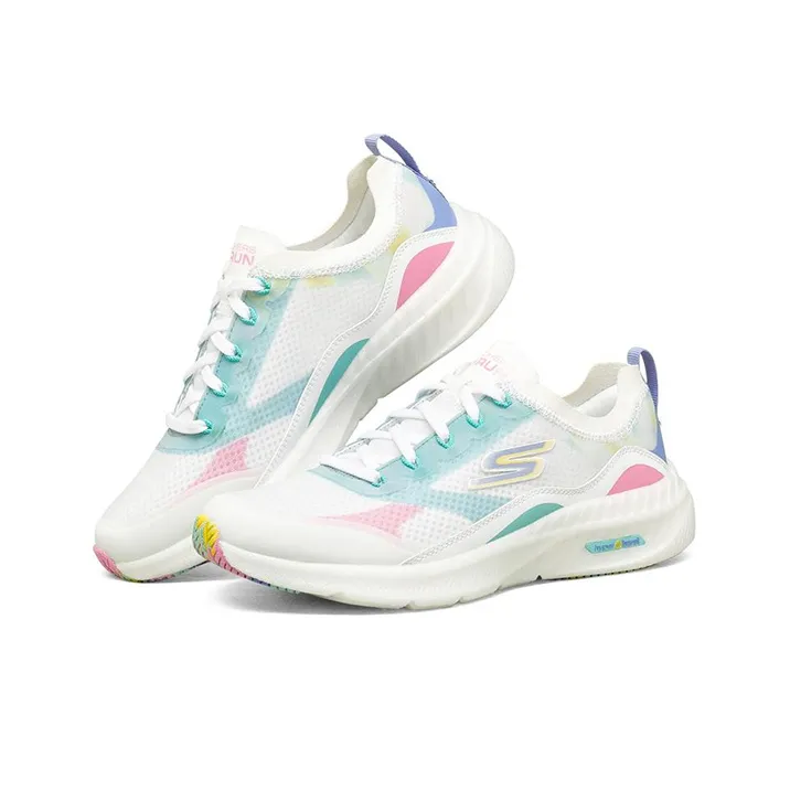 Skechers Go Run Hyper Burst Low-Top Running Shoes Women's White Multicolor-2