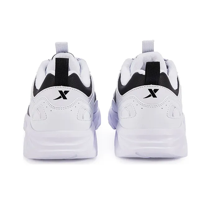 XTEP Abrasion Resistant Lightweight Thermal Low Top Running Shoes Men's White Black-4