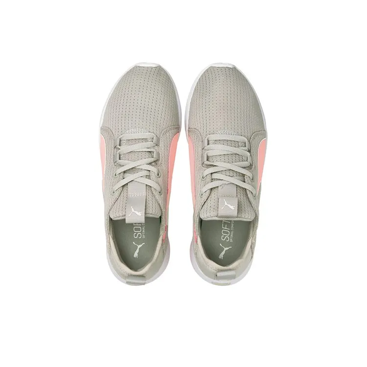 PUMA Axelion LS Wear-Resistant Breathable Cushioning Lightweight Mid-Top Running Shoes Women's Gray Pink-2