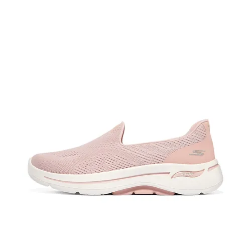 Skechers Go Walk Arch Fit Casual Shoes Women's Low-Top Pink/White