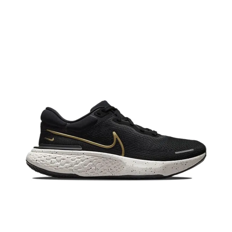 Nike ZoomX Invincible Run Flyknit Black Metallic Gold-1