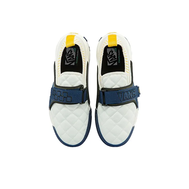 Vans Coast Cc Lightweight Shock Absorption Wear resistant Low Tops White Blue-2