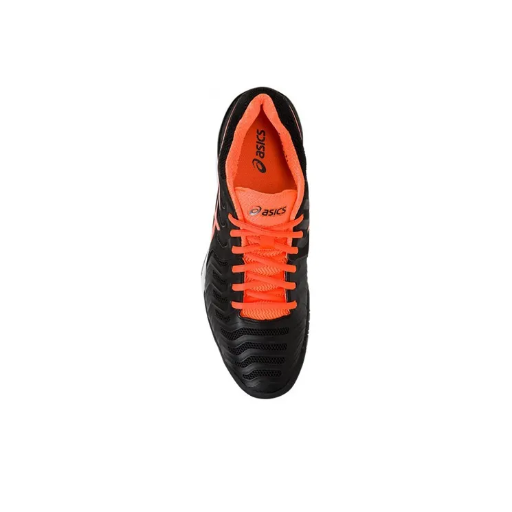 Asics Gel-Resolution 7 Anti-Slip And Wear-Resistant Breathable Low-Top Running Shoes Men's Black Orange-2