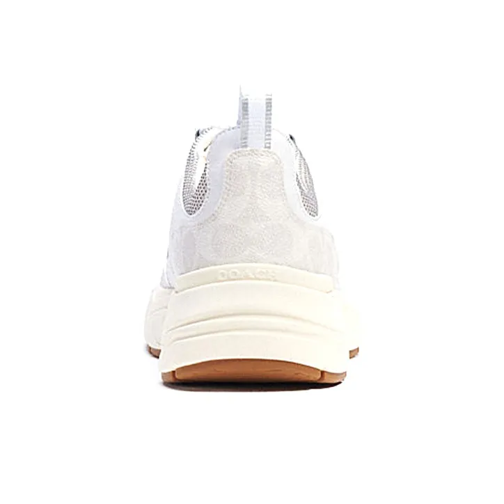 COACH Tech Cushioned Slip Resistant Low Top Casual Shoes Men's Fluorescent White-3