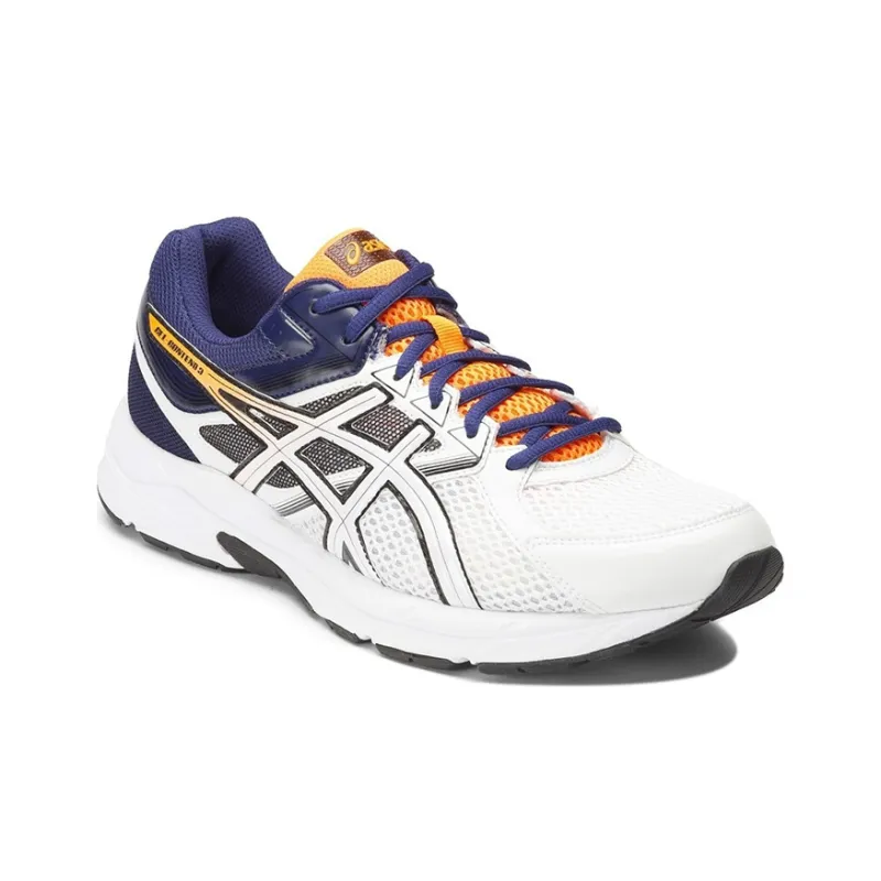 Asics Gel-Contend 3 Breathable Low-Top Running Shoes Men's White Purple Orange-2