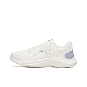 Anta Running Collection Cushioned Slip Resistant Abrasion Resistant Low Top Running Shoes Women's Ivory White