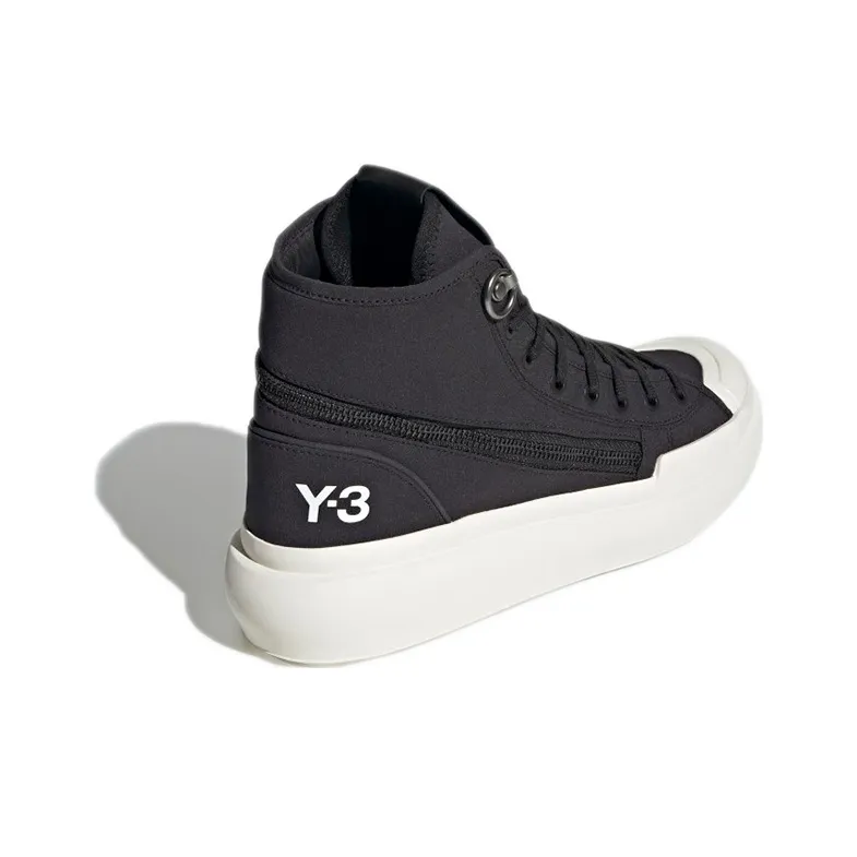 Adidas Y 3 Ajatu Court High Black White-3