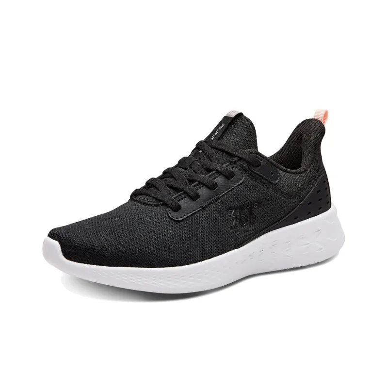 361° Running Shoes Women's Low-Top Obsidian Black/Soft Pink-2