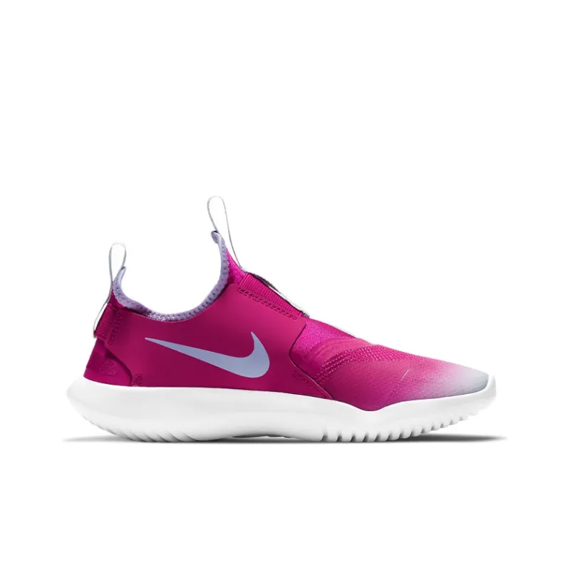 Nike Flex Runner Cushioning Anti-Slip And Wear-Resistant Low-Top Running Shoes GS Rose Red-1