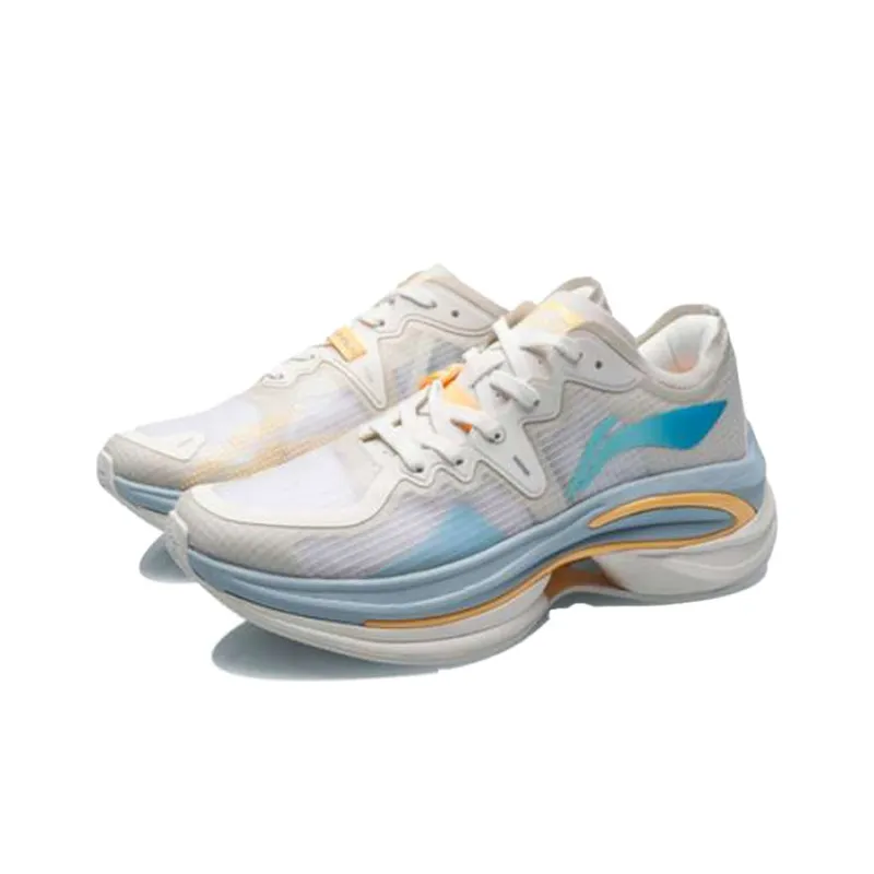 LiNing WuShi 5S 1.0 MONO Yarn Anti Slip Wear Resistant Low Top Running Shoes Men's Mist White-2