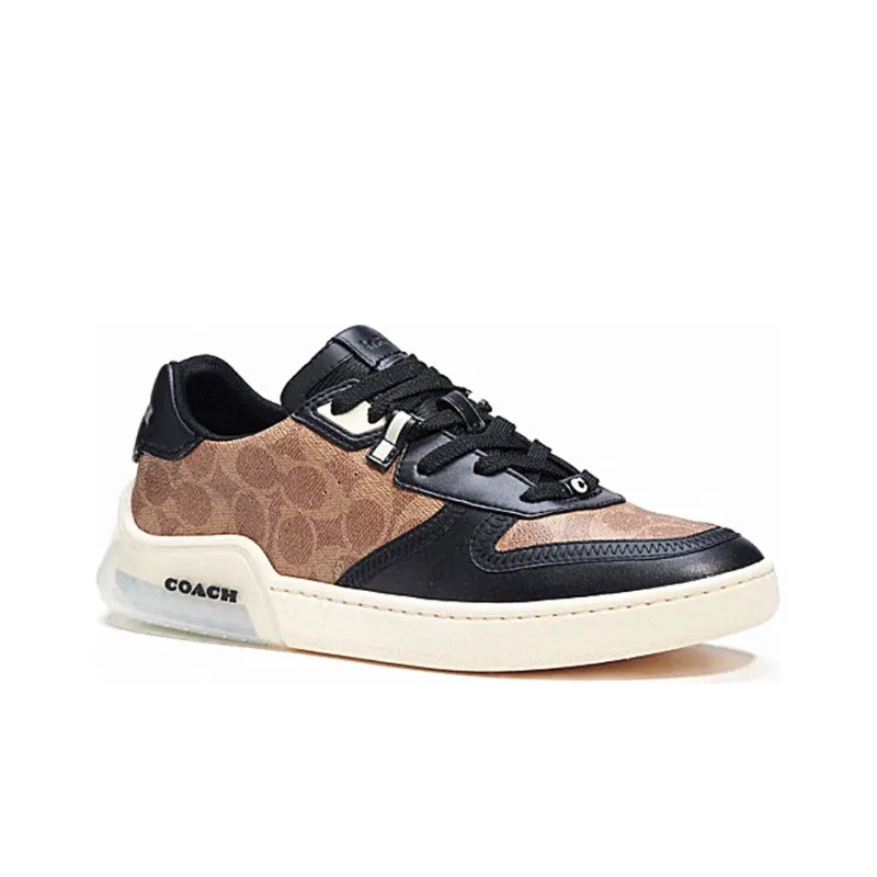 COACH CitySole Low Top Stylish Skateboarding Shoes Men's Brown Black-2
