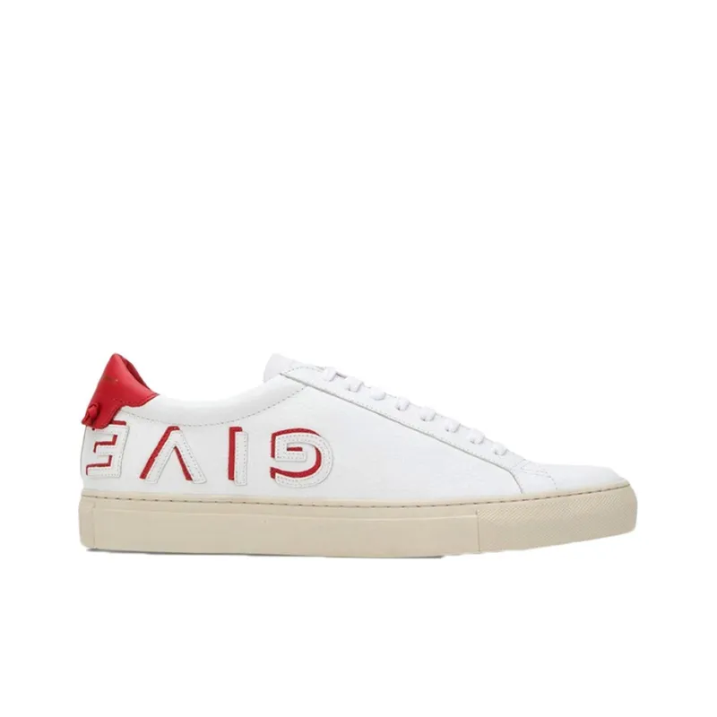 Givenchy Urban Street Givenchy Low Top Skateboard Shoes Men's White Red-1