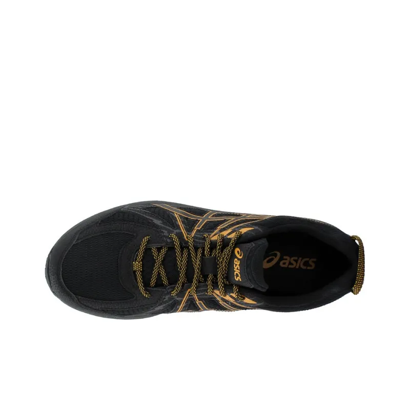 Asics Frequent Trail Breathable Low-Top Running Shoes Men's Black Gold-3
