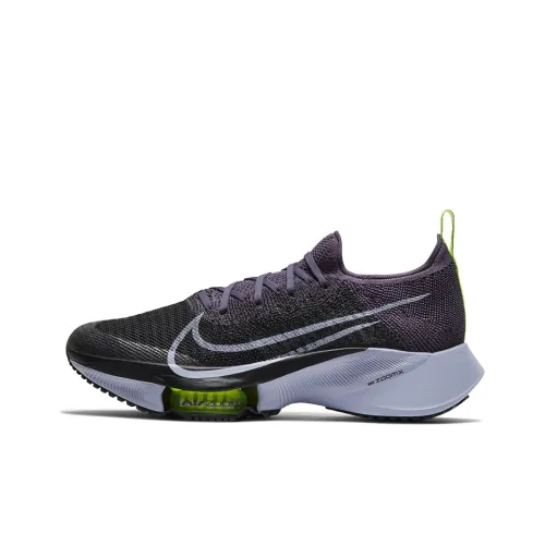 Nike Air Zoom Tempo Next% Flyknit Dark Raisin Black Volt Women's