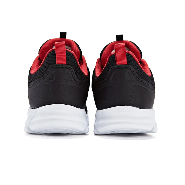 361° Cushioned Slip Resistant Breathable Lightweight Low Top Running Shoes Men's Black Red-2