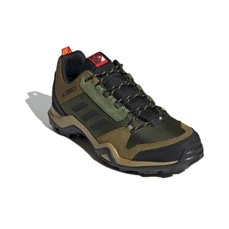 Adidas Terrex AX3 GTX Breathable Low-Top Outdoor Shoes Men's Green Black-2