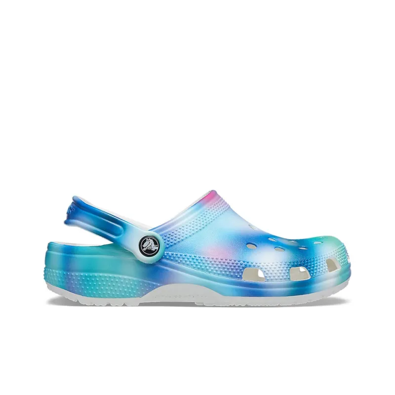 Crocs Colorful Crocs Beach Unisex Multi Color White Sandals-1