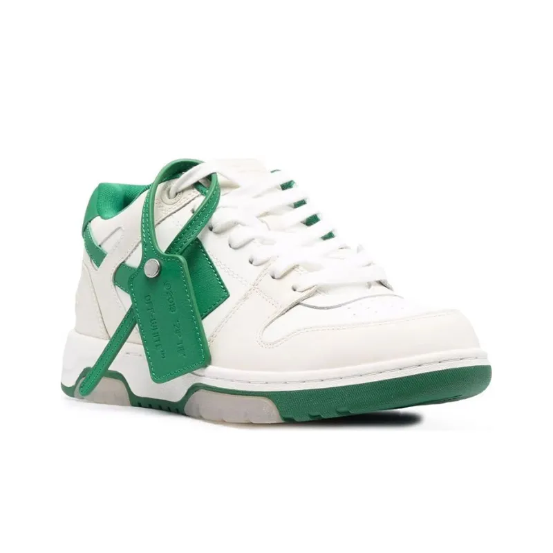 OFF WHITE Out Of Office Low Top Sneaker 'Green White'-2