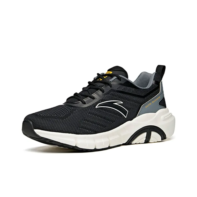 ANTA Running Shoes Men Low Top Black/Cool Gray-2