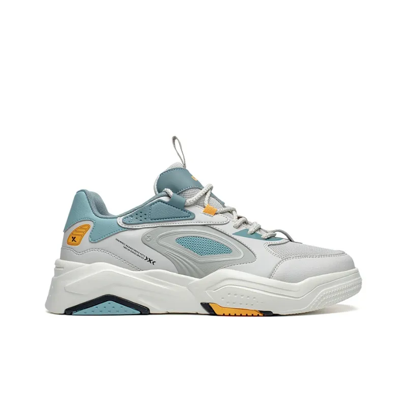 XTEP A New Generation Anti Slip And Wear Resistant Breathable Low Top Sports Casual Shoes Men's Quartz Gray-1