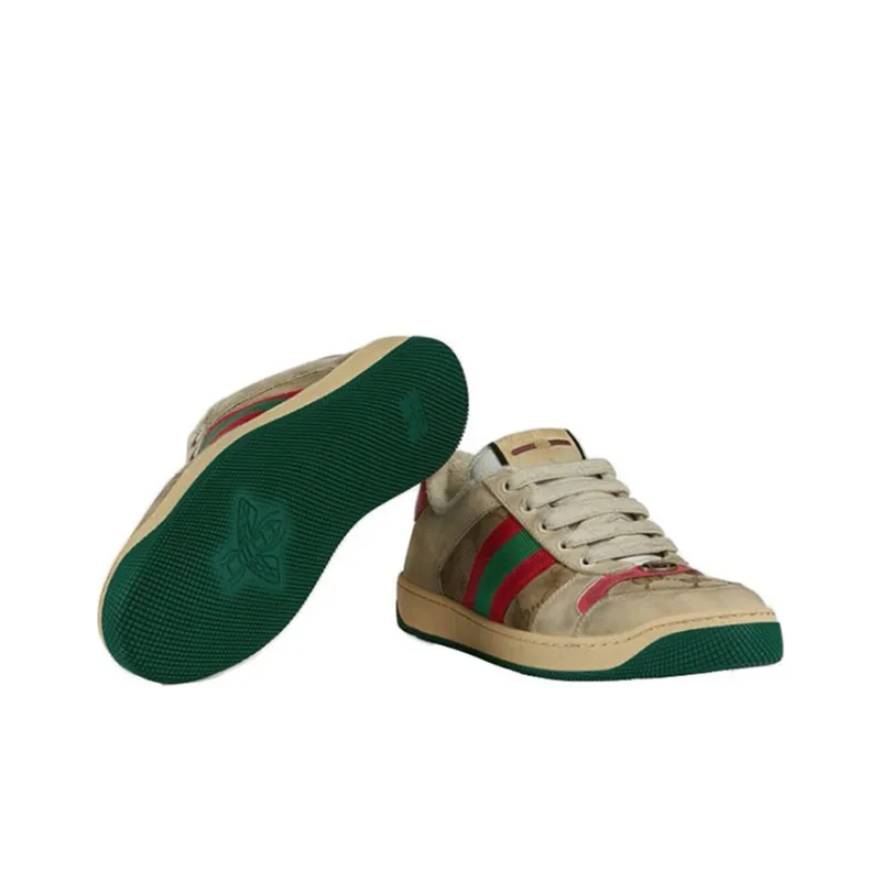 GUCCI Gg Screener Distressed 'GG Canvas   Pink'-4