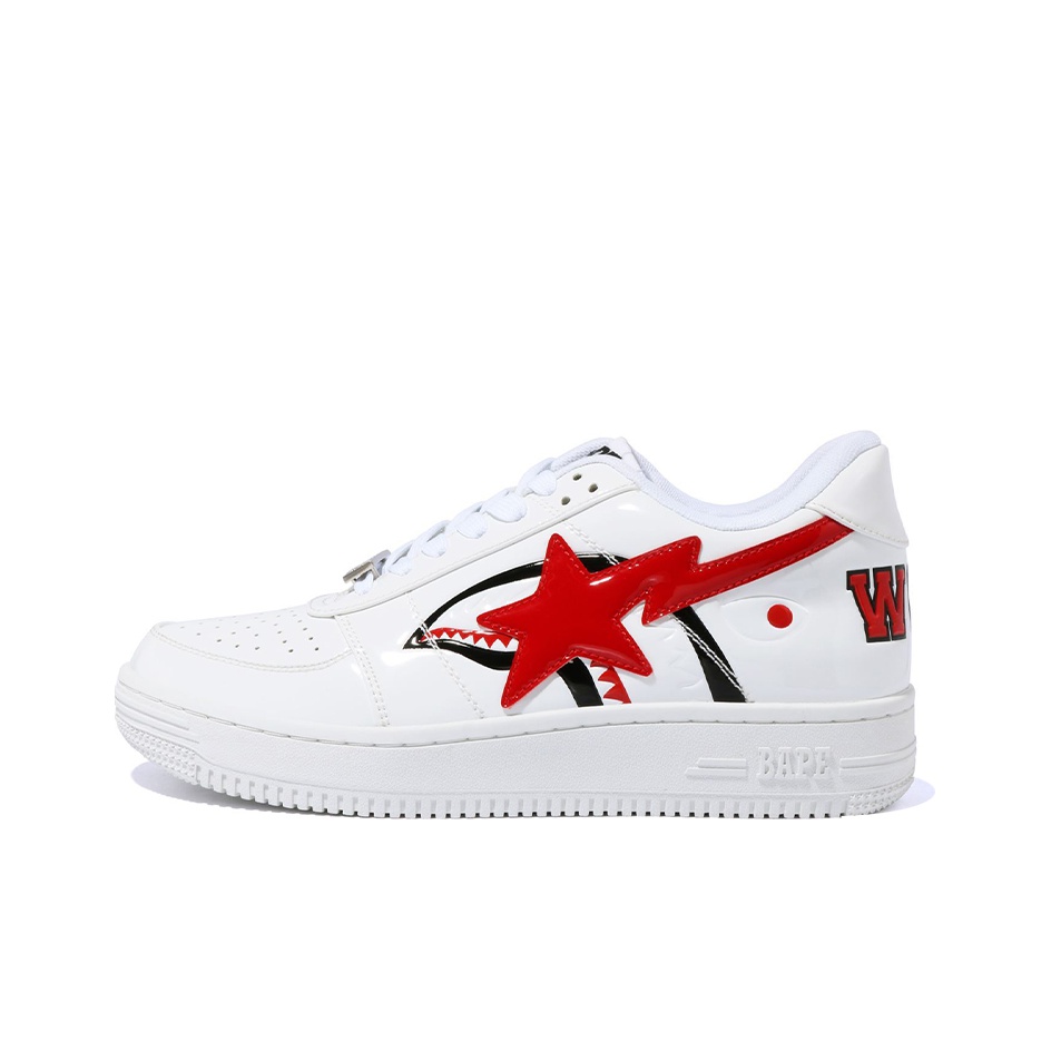 BAPE a BATHING APE Bape Sta Low Shark White - POIZON