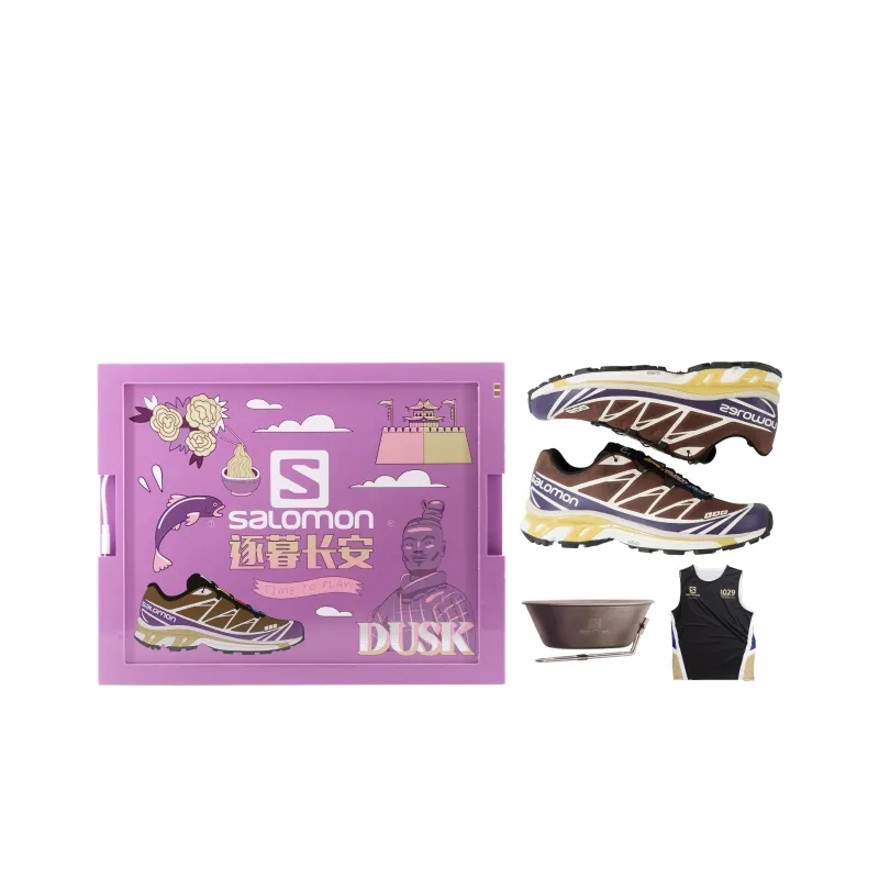 SALOMON XT 6 Outdoor Shoes Unisex Low Top Chocolate-1