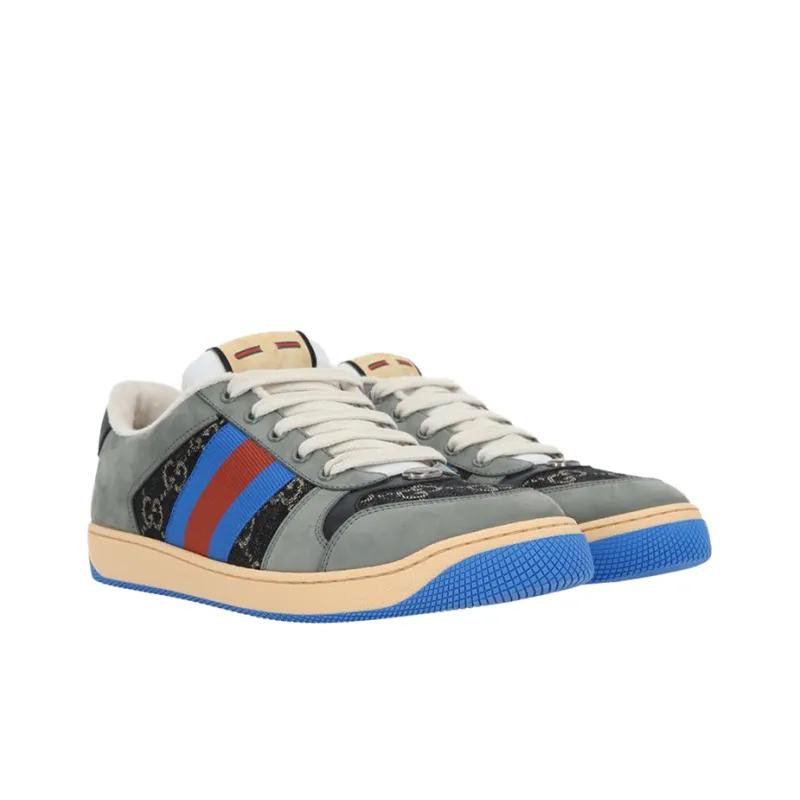 GUCCI Gg Screener 'GG Canvas Grey Blue'-2