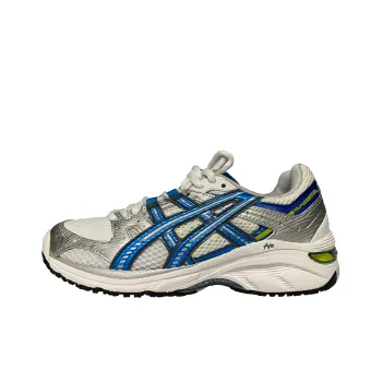 Asics Gel-495Tr Breathable Lightweight And Wear-Resistant Low-Top Running Shoes Women's Silver Blue D-Width