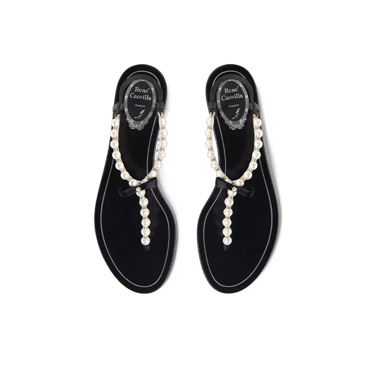RENE CAOVILLA Eliza Sandal Women's Black-4