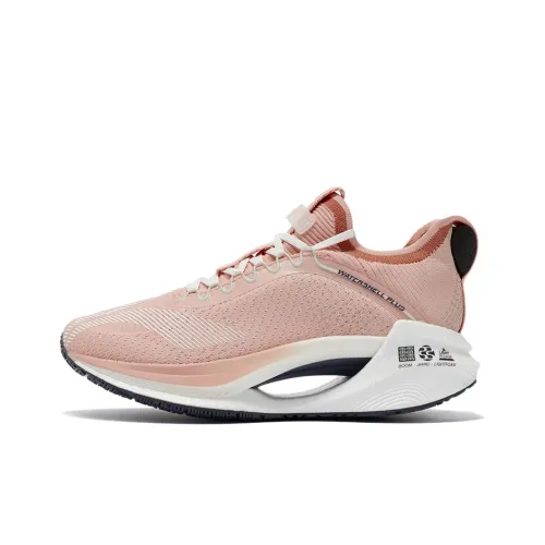 LINING Jueying Essential Running Shoes Women's Low-Top Peach Orange/Sand Orange