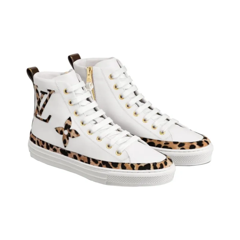 LOUIS VUITTON Lv Stellar High Top Sports Shoes White Women's-1