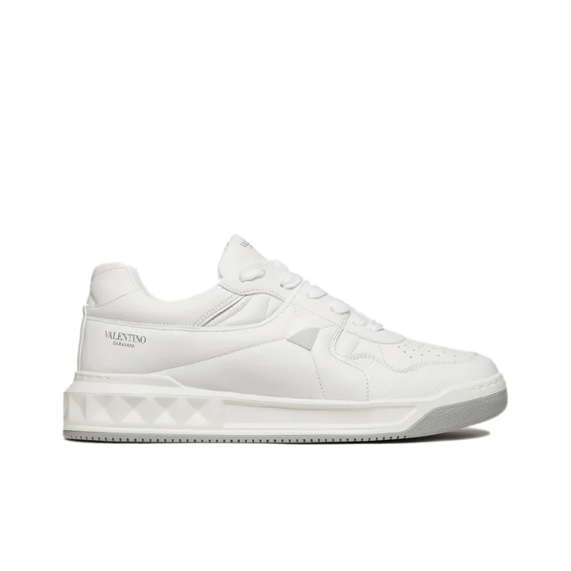 Valentino One Stud Low 'White Grey' 2021-1