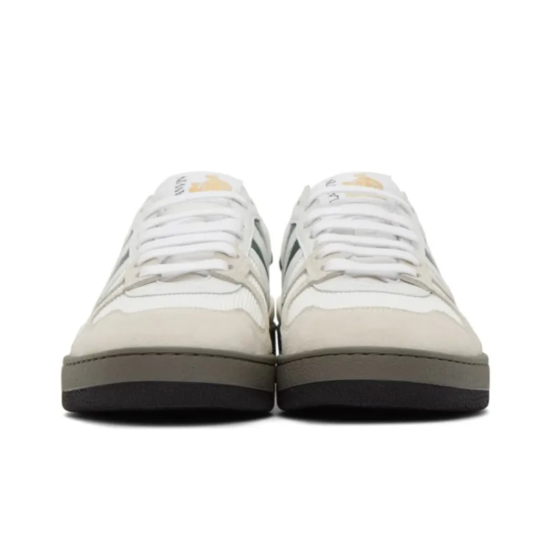 Lanvin Clay Low Top Stylish Skateboarding Shoes Women's White Green-3